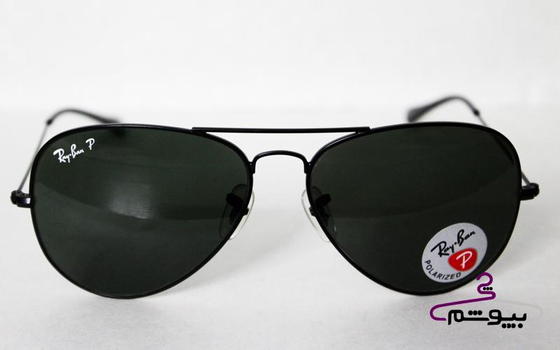 عینک آفتابی مشکی برند Rayban کد 480